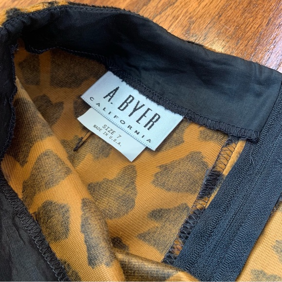 Vintage 90s Animal Print Skirt - Picture 4 of 4